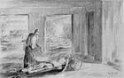 Dessin de Walter Timm, Cycle Sachsenhausen (1945)
